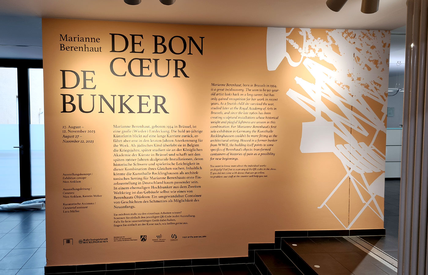Ausstellungsbeschriftung Kunsthalle Recklinghausen
