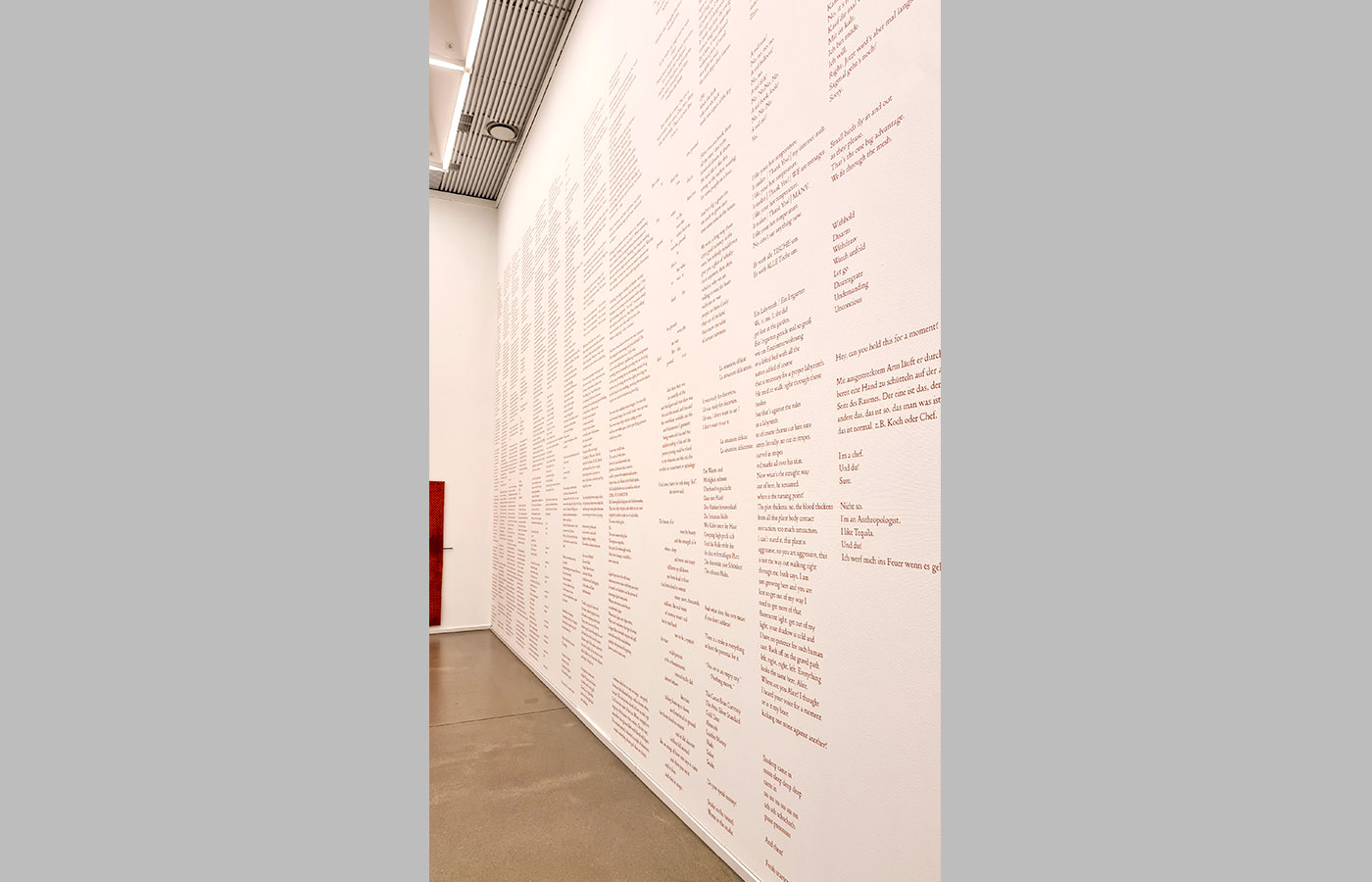 Ausstellungsbeschriftung Kunstmuseum Bochum